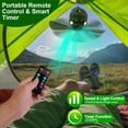 thumbnail image 6 of Qifang 3-in-1 Camping Fan with LED Lantern, 10400mAh Rechargeable Battery Tent Fan, 3 Speeds Timer Remote Control Hanging Fan for Outdoor BBQ RV Home, 6 of 13