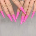 thumbnail image 4 of 24PCS Nude Cloud Press on Nails, Nude Pink Acrylic Press On NailsLong Coffin Fake Nails, 4 of 4