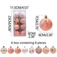 thumbnail image 2 of AYktou 8 Pcs Christmas Balls Ornaments Set, Multiple Types Glitter Christmas Ball Combination Christmas Tree Ornament Gift Hanging Balls for Festivals Birthdays Weddings Tree Decoration, 2 of 6