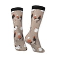 thumbnail image 3 of Goofa Chicken Printed Men's Crew Socks, Soft Durable Breathable Moisture-Wicking with Odor Control Cotton socks, 3 of 9