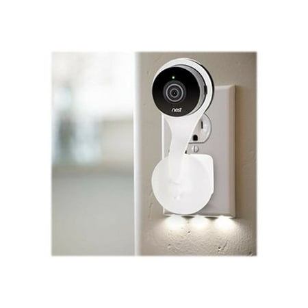 Wasserstein - 360° Swivel AC Outlet Mount for Nest Cam and Dropcam PRO Security Cameras - White