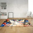 thumbnail image 2 of Happy New Year Samoyed Chills on Year-End Party Indoor Rug Siberian Sammy Dog Lover Carpet Living Bed Room Sofa Home Decor - 12023, 2 of 5