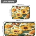 thumbnail image 3 of Coolnut Kitchen Rugs 2 Piece Waterproof Non Slip Kitchen Mat Sunflowers Butterfly Kitchen Rug Set for Sink Office Kitchen Cafe, 19.7"x47.2"+19.7"x27.6" Home Decor Gifts, 3 of 7