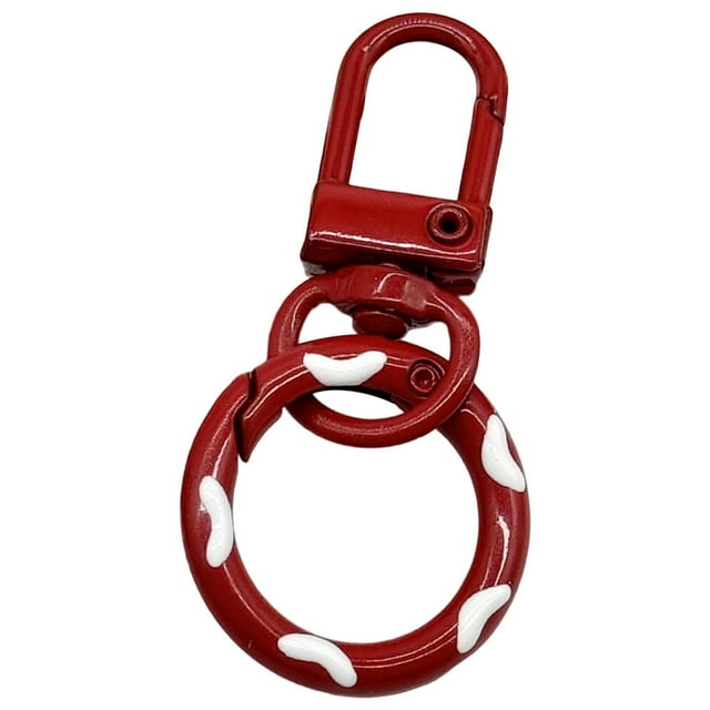 EGNMCR Tools&Home Improvement Candy-Colored Donut Keychains Spring Hook And Door Knob Combo With Colorful Enamel Coating Candy Colored Donut Buckles