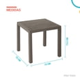 thumbnail image 2 of Mesa De Plastico 75x75 Cm Desmontable Cuadrada BARU cafe 6.49 pulg Pido Todo MSA1-BRU, 2 of 8