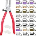 thumbnail image 1 of Key Fob Hardware. 50pcs 1 Inch Lanyard Keychain Hardware With Key Fob Pliers Tool For Keychain, 1 of 5