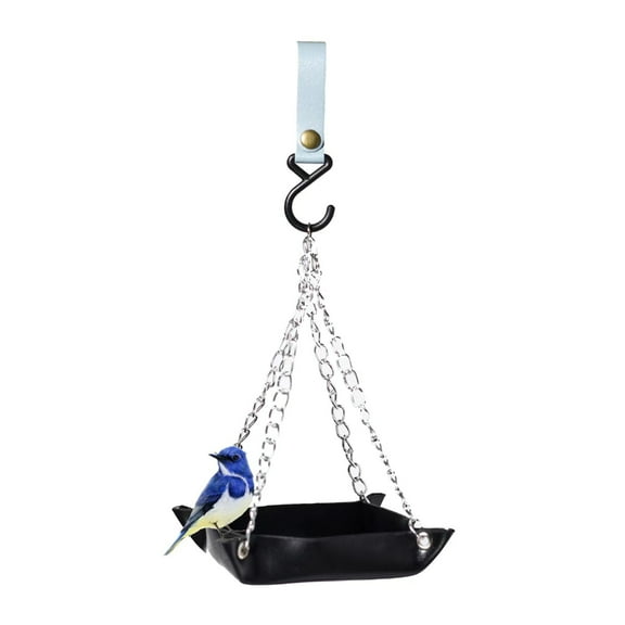PU Platform Bird Feeder for Outdoor Hanging Wild Bird Feeder Hummingbird Feeding Tray for Backyard Home Garden Decors