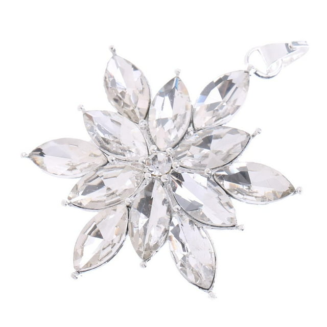 Colgante cristalino del copo de nieve, colgante del neckalce del copo de nieve, regalo de la Navidad, sistema del regalo de la joyería, regalo de las mujeres, colgante de la flor, joyería del