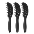thumbnail image 2 of Cepillo de Peinado ANGGREK 9 Filas 3 Piezas Ergonómico Dientes Redondos, 2 of 8