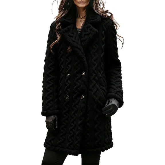 Western Style Jacquard Coat Elegant Fall Winter Fashion Outerwear For Women