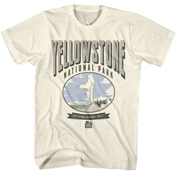 National Parks Est 1872 Natural Adult S/S Tshirt 2Xl