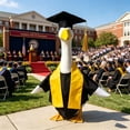 thumbnail image 4 of Tyidzon Graduation Gown and Cap Porch Goose Outfits, 23 inch Porch Goose Costume for Outdoor Patio Yard Lawn Garden Party Decor, 4 of 7