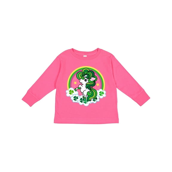 Inktastic Unicorn St Patricks Day Irish Girls Long Sleeve Toddler T-Shirt