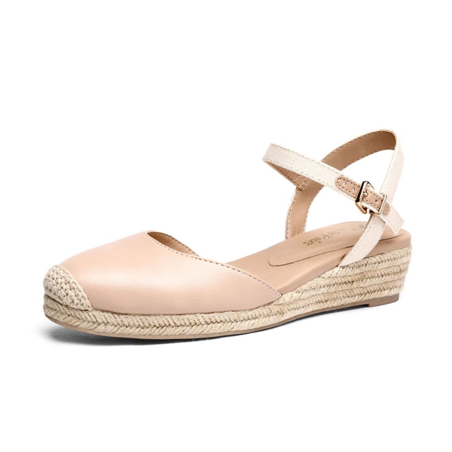 Sandalia DREAM PAIRS DPW211 Plataforma Cuña Nude Albaricoque