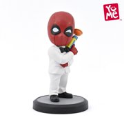 YuMe Deadpool Action Hero Series Hero Box - 3 Collectible Toy Figurines, Marvel Superhero Movie Inspired Toy Figure Set, Collectible Statues, Fun Gift for Adults, Boys, Girls, and Kids Ages 14+