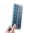 thumbnail image 5 of Unique Bargains Durable 14 Grids Double Row Pill Organizer Case Blue, 5 of 6