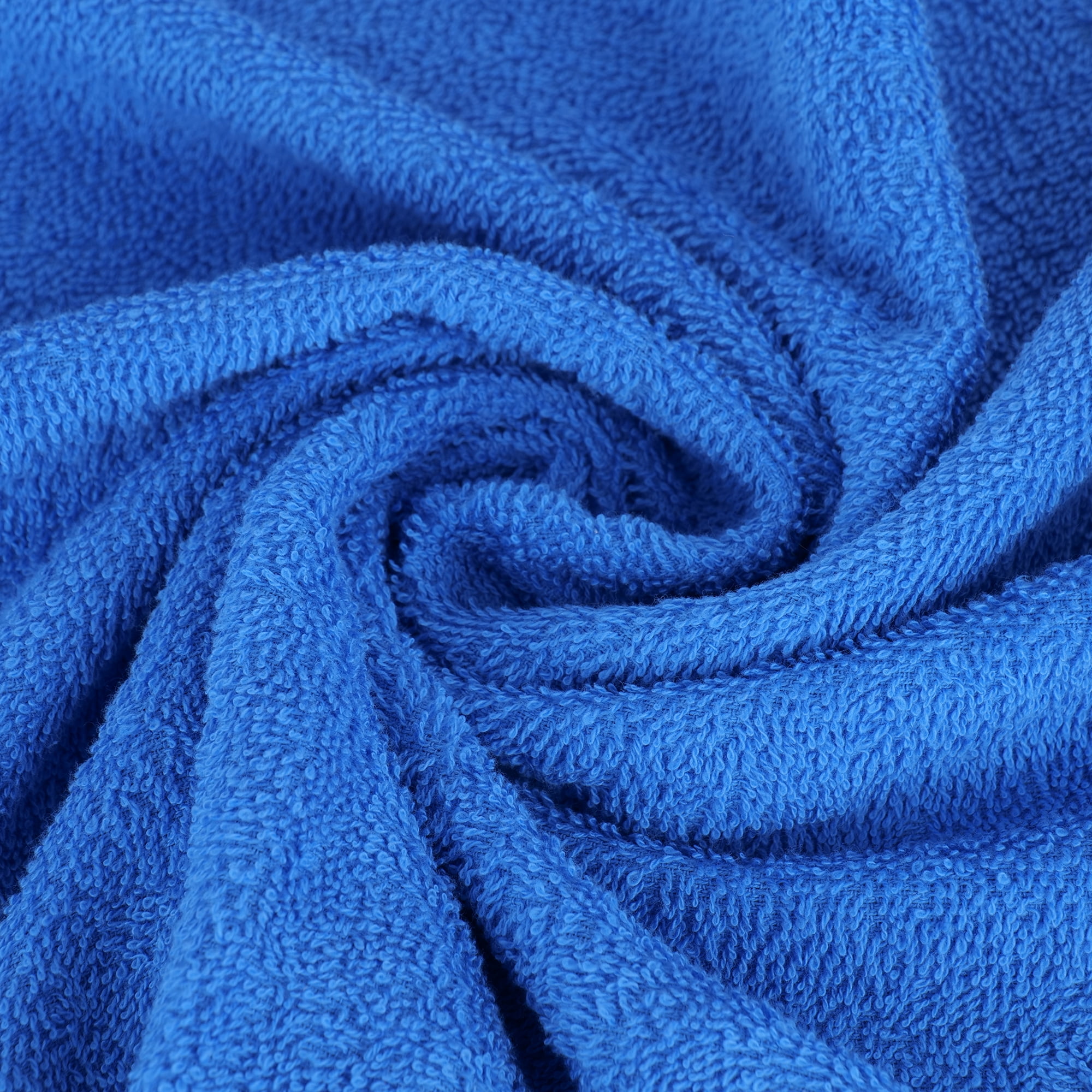 Triangle Weavers 100% Cotton Blue Terry Towels 550 GSM Set of 6 – 2 Bath, 2 Hand, 2 Wash Towels