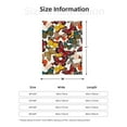 thumbnail image 5 of Sigee Retro Floral Butterfly for Flannel Blanket - Ultra-Soft, Warm and Cozy, Perfect for Couch, Bed, or Travel-40"x30", 5 of 6