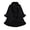 Black Z, variant on Faux Fur Trim Open Front Cape Shawl Poncho Wrap for Women Casual Party - Loose Fit Flowy Cardigan for Evening Wear.