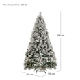 thumbnail image 5 of Árbol de Navidad Nevado Pino Navideño 2.10m Frondoso 1600 Ramas Jardimex, 5 of 5