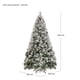 thumbnail image 5 of Árbol de Navidad Nevado Pino Navideño 2.10m Frondoso 1600 Ramas Jardimex, 5 of 5