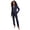 Navy Tailored Stripe, variant on Women's Plus Size Bi-Stretch Shaped Blazer