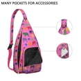 thumbnail image 4 of Vintage Elephant Sling Backpack - Retro Tribal Pattern Shoulder Bag with Layered Storage, Fashionable Pack for Students & Office Workers, 4 of 4
