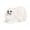 White, variant on Twinkseal Stable Pet Figurine Simulation Pomeranian Dog Model Realistic Look Crafts Ornament Solid Plastic Pet Figurine for Home Office Car Cabinet Decoration
