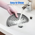 thumbnail image 6 of Refrigerator Drip Catcher, Refrigerator Drip Tray For Water Tray,Fridge Water Dispenser Drip Tray Prevents Water Splashes,Non-slip Silicone Dispenser Drip Collector for Ge Samsung-2 PCS Grey, 6 of 12