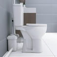thumbnail image 5 of WinZo 600W Macerator Pump Toilet Upflush System for Basement Extra Tall 19" Comfort With Dual Flush Tank & 3 Connectioned for Sink, Toilet, White, 5 of 7