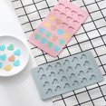 thumbnail image 4 of Pequeños moldes de silicona para dulces, juego de 2 moldes para chocolate, moldes antiadherentes para gomitas, decoraciones para pasteles, moldes para hielo (azul y rosa) Xemadio LRWJ416-1, 4 of 8