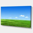 thumbnail image 2 of Green Meadow and Blue Sky - Landscape Canvas Art Print, 2 of 4