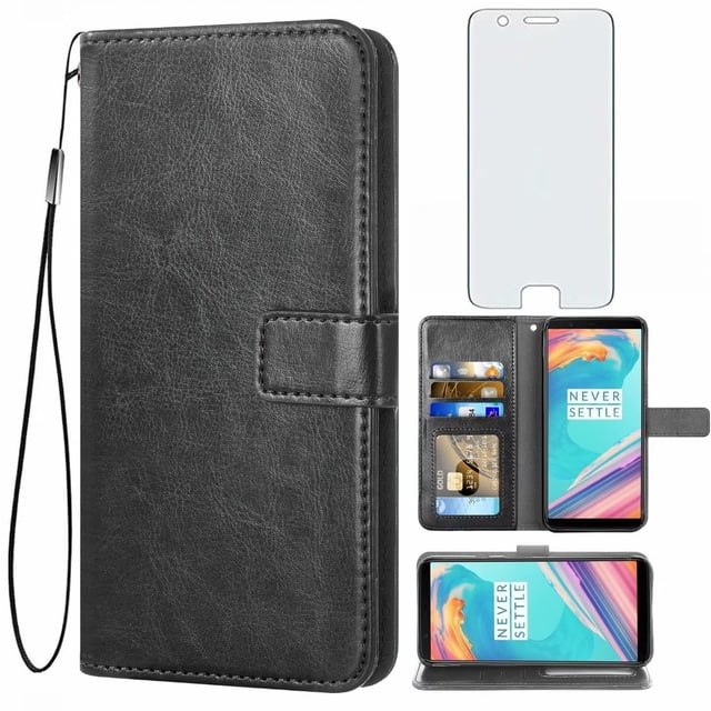 Mobile Phone Cover for oneplus 5, Premium Flip Leather Wallet Mobile Phone Cover, 3 Card Slot Stand Function Magnetic Closure