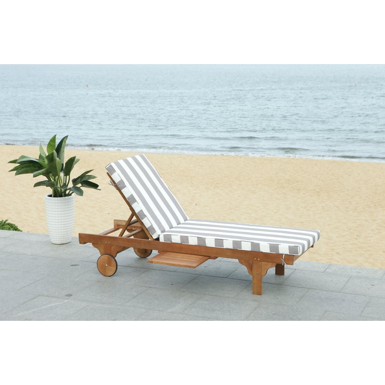 Newport Outdoor Modern Chaise Lounge Chair with Cushion Walmart