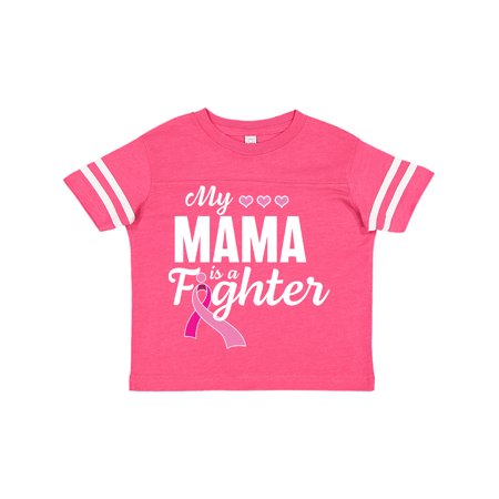 

Inktastic Breast Cancer Awareness My Mama is a Fighter Gift Toddler Boy or Toddler Girl T-Shirt