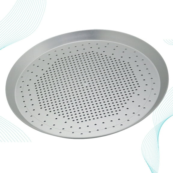 Kitandove 1Pack Thickened Pizza Tray Round Shape For Tea Room And Dining Table 21.5x0.8In