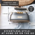 thumbnail image 6 of SALAV® Retro Edition Duopress Steamer and Iron with Ceramic Coated Plate, Titanium, 6 of 10