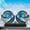 Black, variant on YUVA Dual Head Car Fan, 2 Speeds, 360° Rotation, Foldable, Black, Cools Front/Rear Seats, for Cars/Offices, No AC Needed