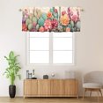 thumbnail image 2 of Cactus Kitchen Window Curtain Valance Succulent Southwest Plant Tropical Desert Window Treatment for Living Room Bedroom Bathroom 54 by 18 in, 1 Panel, 2 of 6