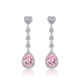 thumbnail image 6 of Diamond Earrings for Women S925 Silver Needle Heart Earrings Droplet Jewelry for Her Birthday Christmas Gift, 6 of 16
