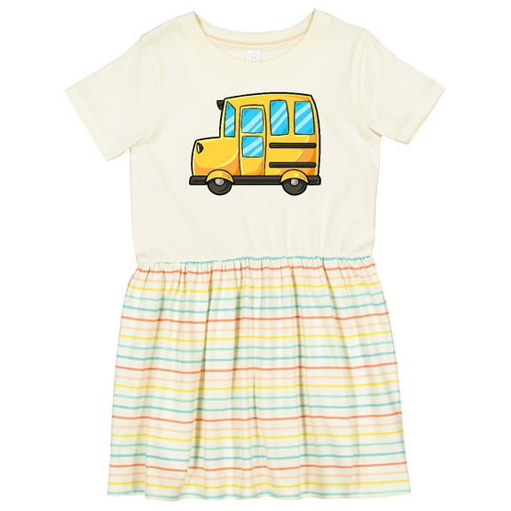Inktastic Cute School Bus Girls Toddler Dress