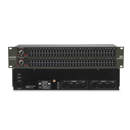 Graphic Equalizer 31-Band Stereo EQ for Home Audio, Dual Channel Professional DJ Equalizer (EQ-231)