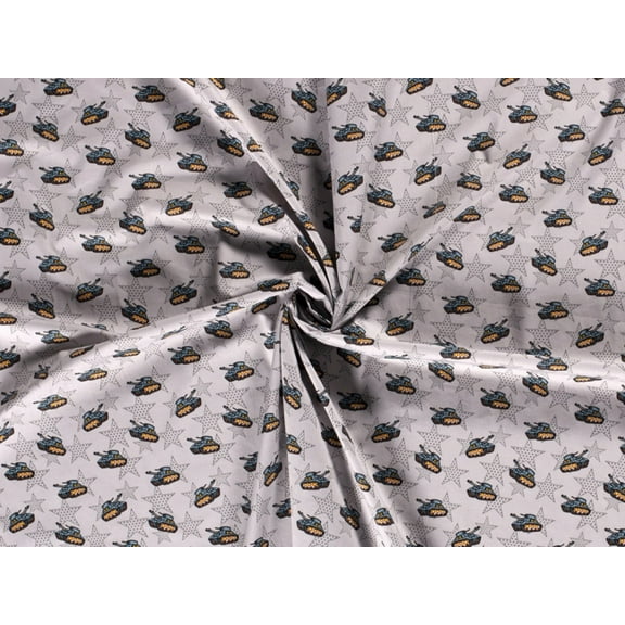 Minerva 100% Cotton Poplin Fabric Light Grey - per yard