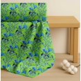 thumbnail image 4 of Soimoi Green Cotton Cambric Fabric Flower & Leaves Watercolor Decor Fabric Printed Yard 42 Inch Wide, 4 of 7
