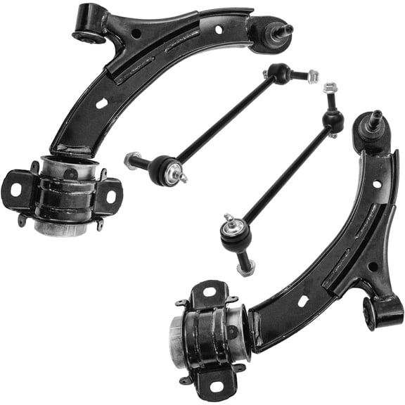 Detroit Axle - Front Control Arms Sway Bars for Ford 2010-2014 Mustang 2 Lower Control Arms with Ball Joints Assembly 2 Stabilizer Sway Bar End Links 2011 2012 2013 Replacement
