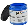 thumbnail image 2 of Sax True Flow Non-Toxic Water Soluble Block Printing Ink, 8 oz Jar, Primary Blue, 2 of 3