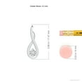 thumbnail image 4 of ANGARA Natural Infinity Twist Diamond Pendant in 14K White Gold for Women (Size-3.2mm| Color-H| Clarity-SI2) | April Birthstone, Anniversary, Jewelry Gift for Women | Natural Diamond Necklace, 4 of 9