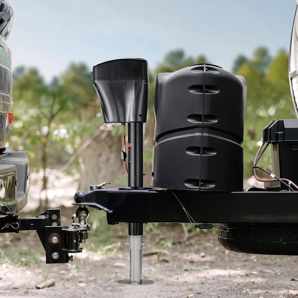 Gato eléctrico para remolques 5000 lbs - Potencia 5000W - Control remoto, manivela manual, cubierta impermeable, luz LED - 12V DC para RV, remolques de barco y campers - Especificación: 5000W power