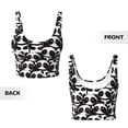 thumbnail image 3 of Sikiie Panda Print Strappy Sports Bra for Women Padded Push Up Sports Bra Athletic Running Sports Bra Workout Bra Yoga Bra, 3 of 5