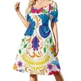 thumbnail image 2 of Dia de los Muertos Sleeveless Dress Evening dresses dresses for woman, 2 of 7